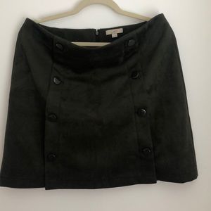 Loft Green Suede Skirt
